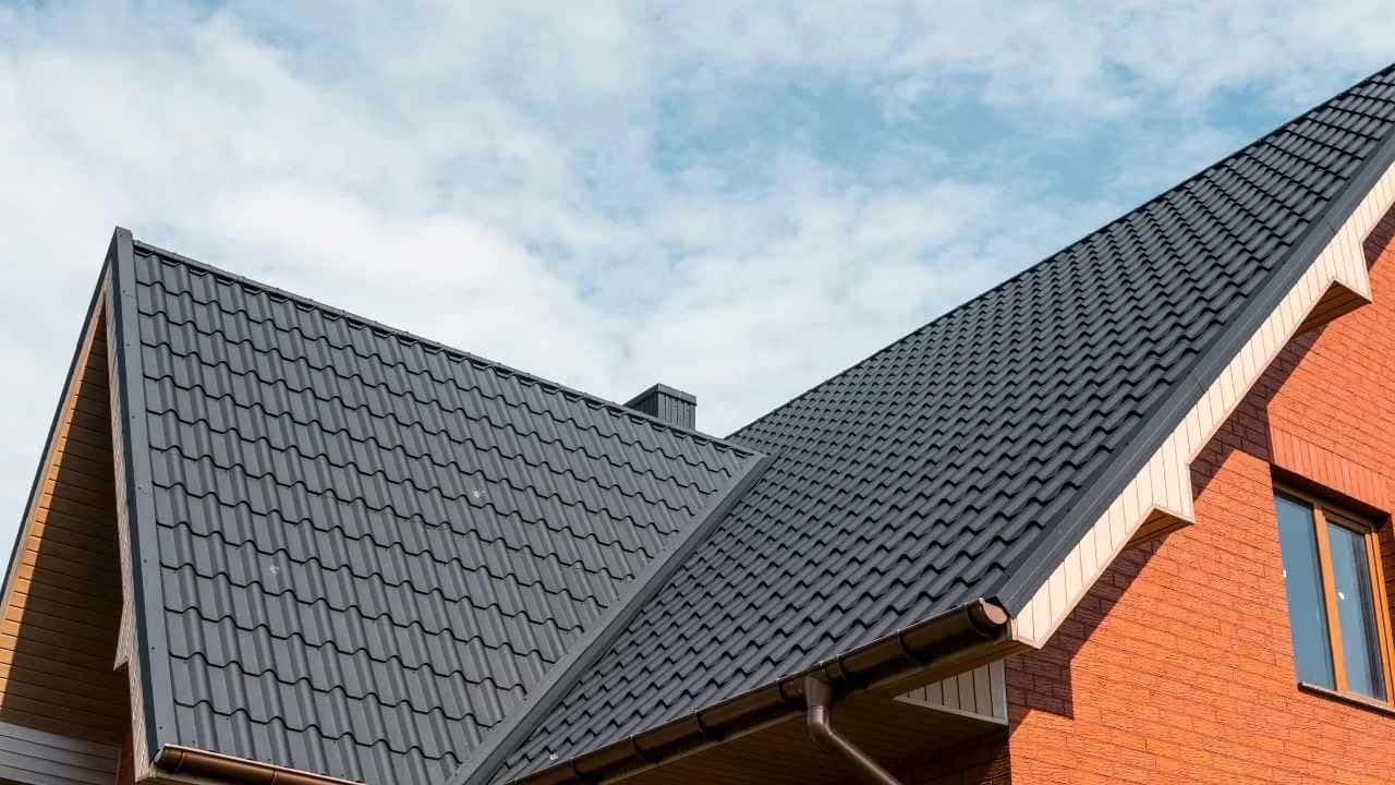Metal roof installation on a Gloucester home