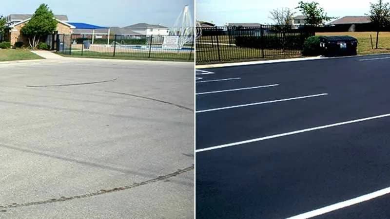 Ottawa shopping center sealcoating: from faded to professional