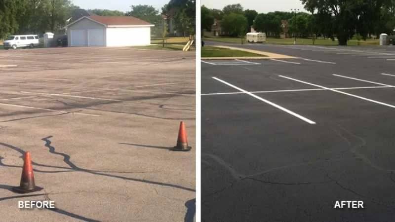 Office complex transformation: restored curb appeal and protection