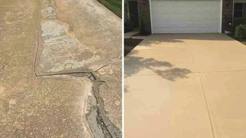 Concrete transformation: weak surface to family-safe entrance