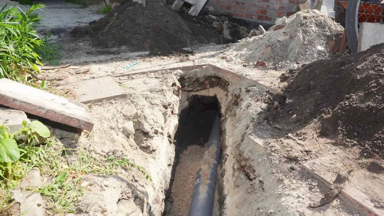 Sewer line work in Carp's rural and village area, serving both property types