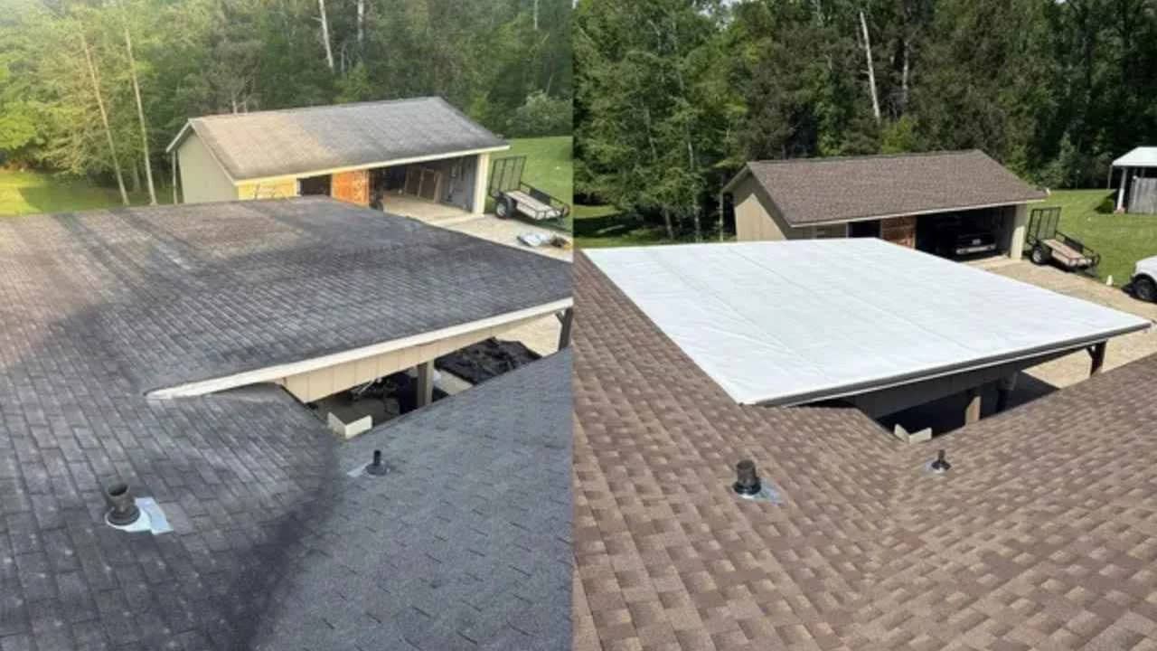 Manotick country home roof replacement before and after