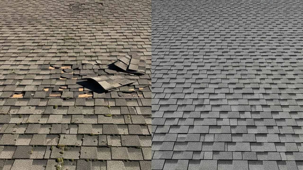 Ottawa roof replacement: From old, curling shingles to new, durable roof